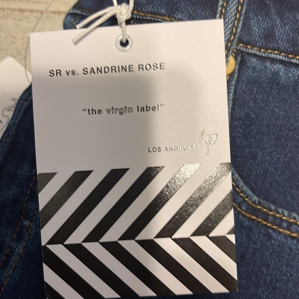 NWT Free People SR vs. Sandrine Rose “The Virgin Label” Jeans - Picture 5 of 7